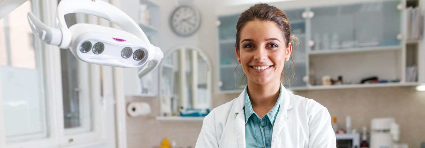 Portrait of a female dentist in her clinic